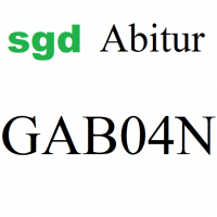 Cover - sgd - Abitur - GAB04N - Note Sehr gut 1,0 - Mit Korrekturhinweisen