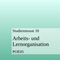 Cover - POE05 Arbeits- und Lernorganisation