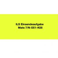 Cover - ILS Einsendeaufgabe Mats 7/N-XX1-K05  Note 1,3 mit Anmerkungen