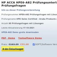 Cover - HPE6-A82 Prüfungsfragen deutsch, HPE6-A82 Prüfungsunterlagen
