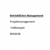 Cover - BEMA3B Projektmanagement ILS Wirtschaftsfachwirt 94 Punkte Note 1