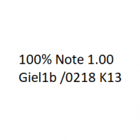 Cover - 100% Note 1,00  ILS Giel1b /0218 K13