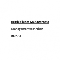 Cover - BEMA3 Management ILS Wirtschaftsfachwirt 92 Punkte Note 1