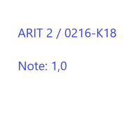 Cover - Arit 2 / 0216-K18 Note: 1,0