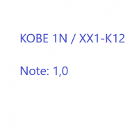 Cover - KOBE 1N / XX1-K12   Note: 1,0