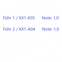 Cover - Führ 1 / XX1-K05 + Führ 2 / XX1-A04 (beide Note: 1,0)