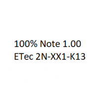 Cover - 100% Note 1,00  ILS ETec 2N-XX1-K13