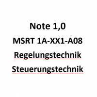 Cover - MSRT 1A-XX1-A08. Regelungstechnik. Steuerungstechnik.