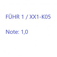 Cover - FÜHR 1 / XX1-K05 Note: 1,0