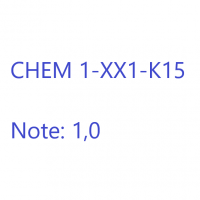 Cover - Chem 1 / XX1-K15   Note: 1,0