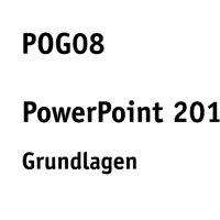 Cover - Einsendeaufgabe POG08 Grundlagen (SGD) 100 Punkte