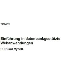 Cover - PHP und MySQL – Einführung in datenbankgestützte Webanwendungen - Einsendeaufgabe YSQL01C