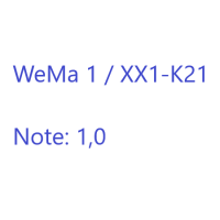 Cover - WeMa 1 / XX1-K21 Note: 1,0