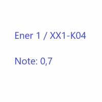 Cover - Ener 1 / XX1-K04 Note: 1,0