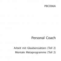 Cover - Einsendeaufgabe PBCO 06 - Psychologischer Berater / Personal Coach (2020)