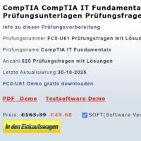 Cover - CompTIA exam FC0-U61 Prüfungsfragen deutsch