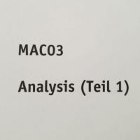 Cover - SGD Einsendeaufgabe MAC03 Mathematik Note 1,2