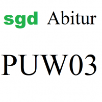 Cover - sgd - Abitur - PUW03 Note: Sehr gut - Mit Korrekturhinweisen