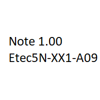 Cover - Note 1,00  ILS ETec 5N-XX1-A09