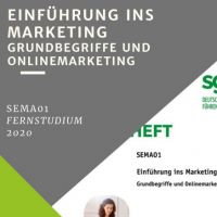 Cover - SEMA01 Einführung ins Marketing - Grundbegriffe und Onlinemarketing ESA SEMA01-XX1-A02 Note 1 / 100