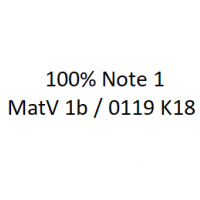 Cover - 100% Note 1,00  ILS MatV 1b / 0119 K18