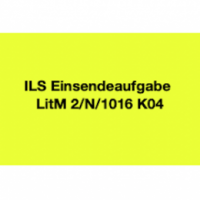 Cover - ILS Einsendeaufgabe LitM 2/N/1016 K04 - Note 3,0 inkl. Beurteilung