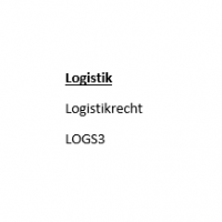 Cover - LOGS3 Logistik ILS Wirtschaftsfachwirt 97 Punkte Note 1