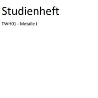 Cover - TWH01 - Metalle I