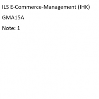 Cover - E-Commerce-Management GMA15A ohne Korrektur NOTE 1 11.2020