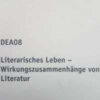 Cover - SGD Einsendeaufgabe DEA08 Deutsch Note 1,0