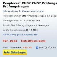 Cover - CMS7 Prüfungsfragen deutsch, CMS7 Prüfungsunterlagen