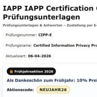 Cover - IAPP exam CIPP-E Prüfungsfragen Deutsch PDF