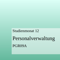 Cover - PGR09A Personalverwaltung
