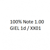 Cover - 100% Note 1,00  ILS GIEL 1d / XX01
