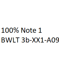 Cover - 100% Note 1,00  ILS BWLT 3b XX1-A09