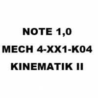 Cover - MECH 4-XX1-K04. KINEMATIK II