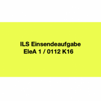 Cover - ILS Einsendeaufgabe EleA 1 / 0112 K16 - Note 1,7