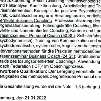 Cover - 01/2022 AKTUELLE ILS Einsendeaufgabe PBCO8A Psychologischer Berater/Personal Coach und Businesscoach