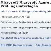 Cover - Microsoft Azure zertifikat AI-102 Prüfungsfragen