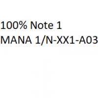 Cover - 100% Note 1,00  ILS MANA 1/N-XX1-A03