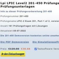 Cover - LPIC Level2 Prüfung Exam 201-450 Testfragen