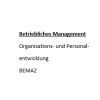 Cover - BEMA2 Management ILS Wirtschaftsfachwirt 93 Punkte Note 1