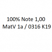 Cover - 100% Note 1,00  ILS MatV 1a / 0316 K19