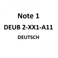 Cover - DEUB 2-XX1-A11. DEUTSCH. Sprache in schriftlicher Verwendung.